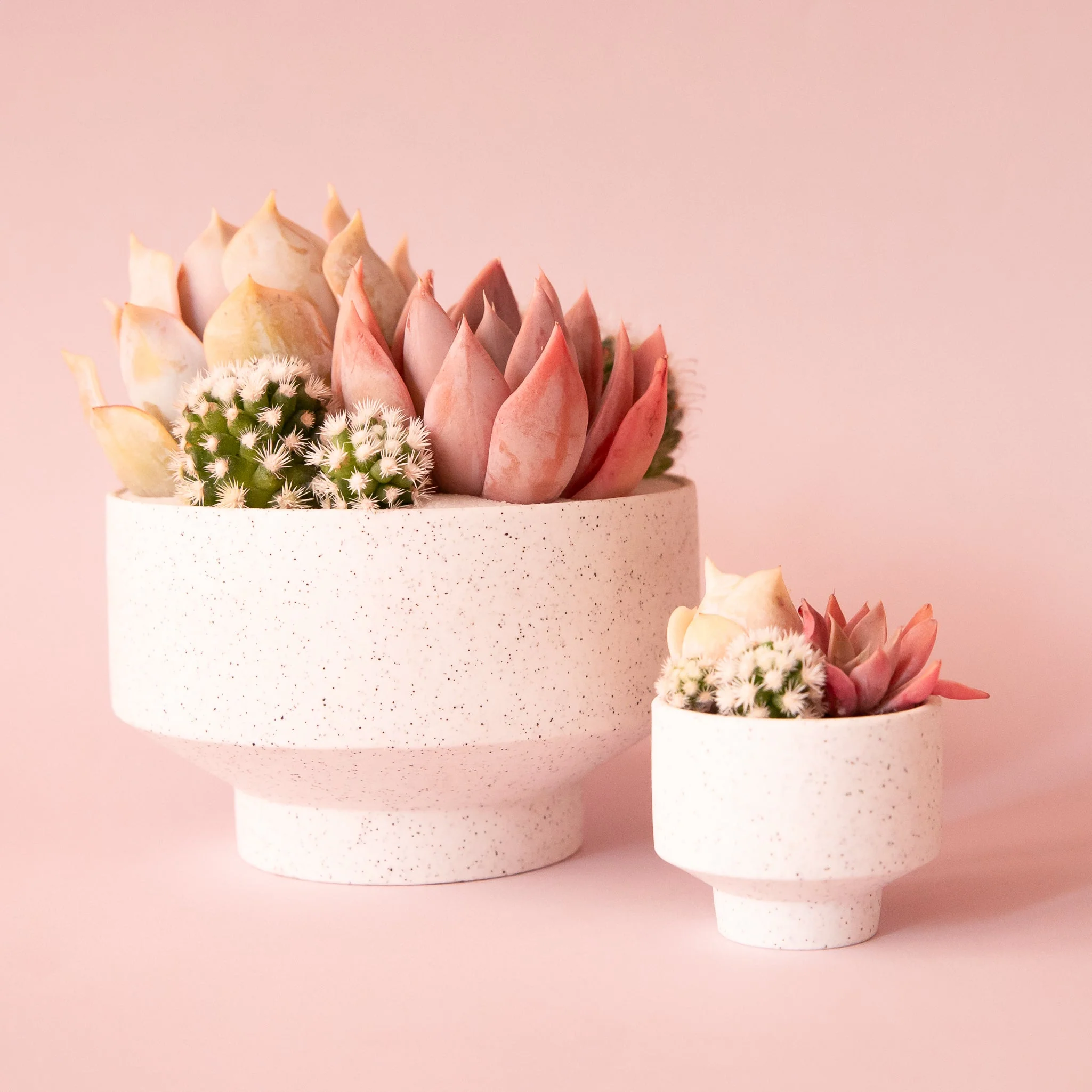 Speckle Footed Planter | White | Mini - Image 7