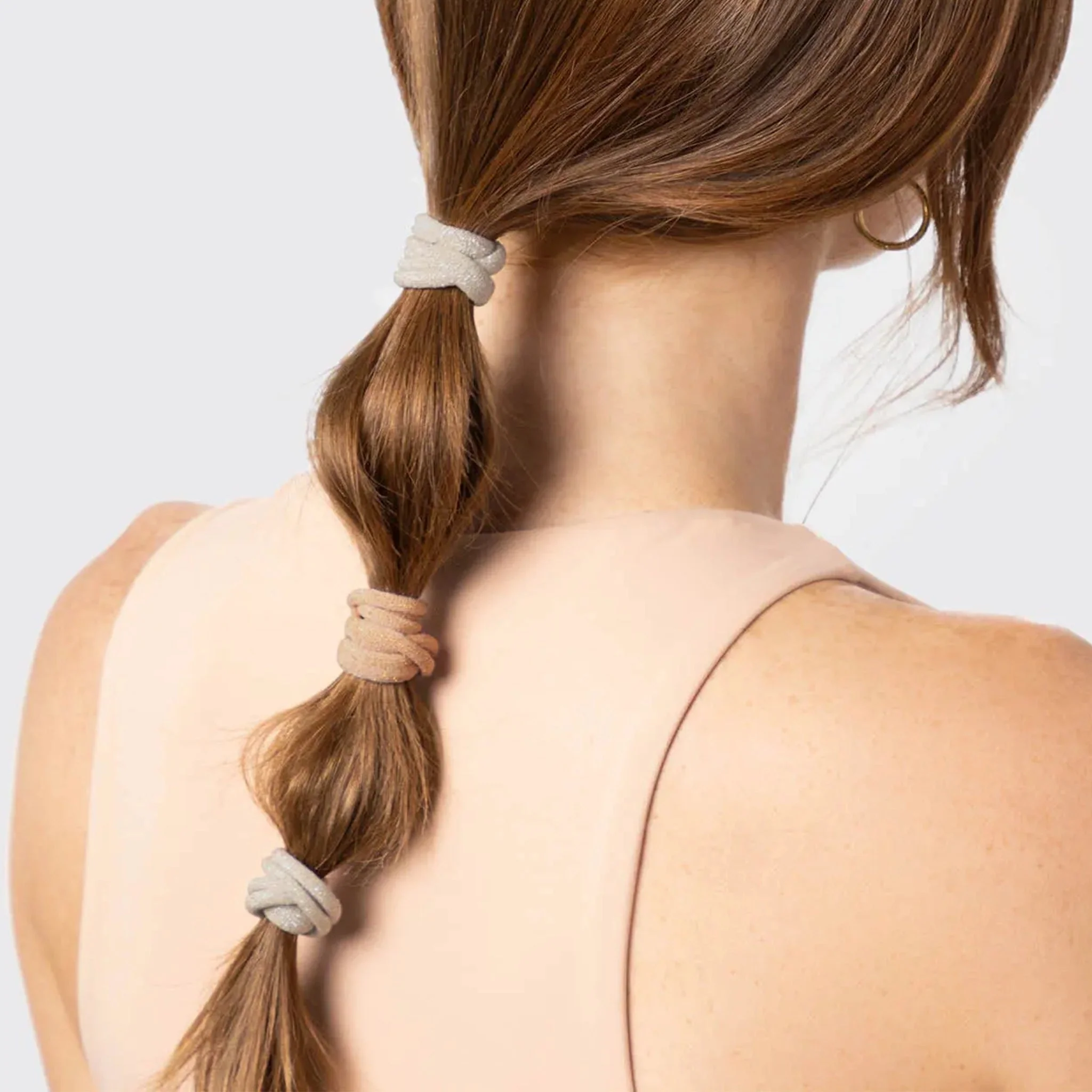 Nylon Glitter Medium Elastics | Neutral - Image 3