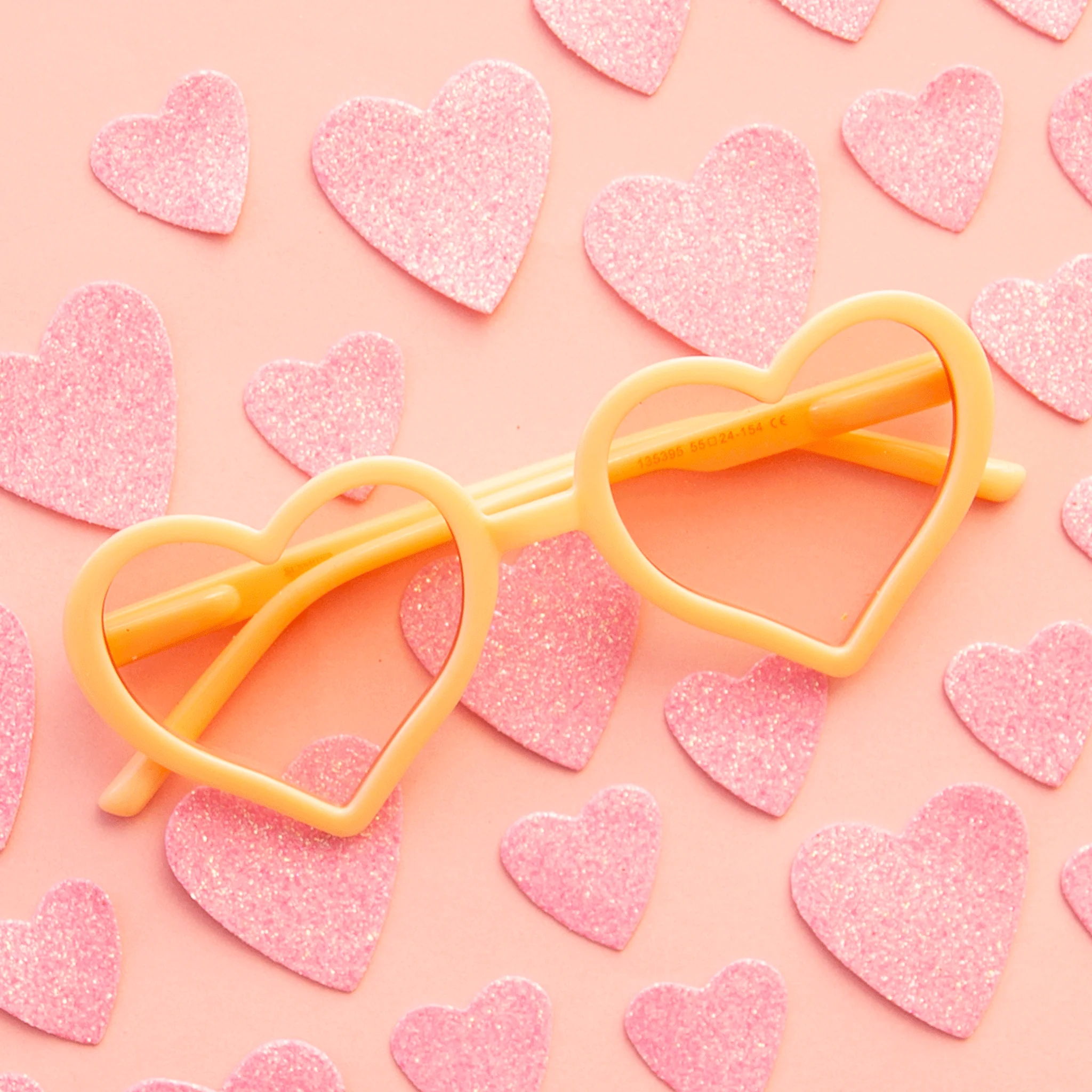 Adult Heartbreaker Sunglasses | Apricot - Image 3